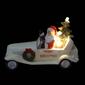 Alpine LED Santa in Vintage White Car Statue - image 3