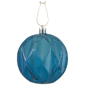 Northlight 6ct. Transparent Blue Rhombus Christmas Ball Ornaments - image 3