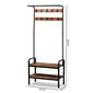 Baxton Studio Aislin Vintage Rustic Industrial Entryway Hall Tree - image 9