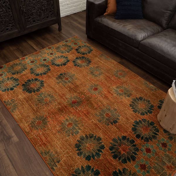 Mohawk Home In Bloom Saffron Area Rug