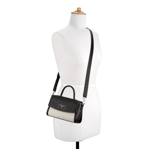 Nine West Ledger Mini Top Handle Flap Crossbody $50