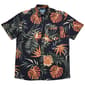 Mens Big & Tall VSTR Tropical Leaf Button Down Shirt - Charcoal - image 1