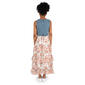 Girls (7-16) Rare Editions Floral Maxi Dress w/ Denim Vest - image 3