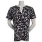 Womens Hasting & Smith Short Sleeve Tie Dye Split Neck Tee - image 1