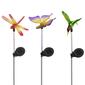 Alpine Solar Insects/Bird LED Garden Stake - Set of 3 - image 2