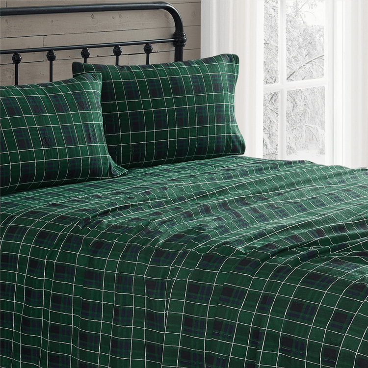 Truly Soft Tartan Plaid Flannel Sheet Set