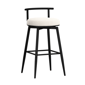 HH2 Home Dael Metal & Upholstered Adjustable Height Swivel Stool - image 2