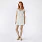 Juniors No Comment Floral Lace Front Tie Drop Waist Skater Dress - image 3