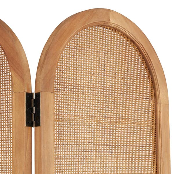 9th & Pike&#174; Modern Farmhouse Brown Wood Room Divider Screen