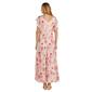 Petite R&amp;M Richards Long Floral Flutter Sleeve Maxi Dress - image 2