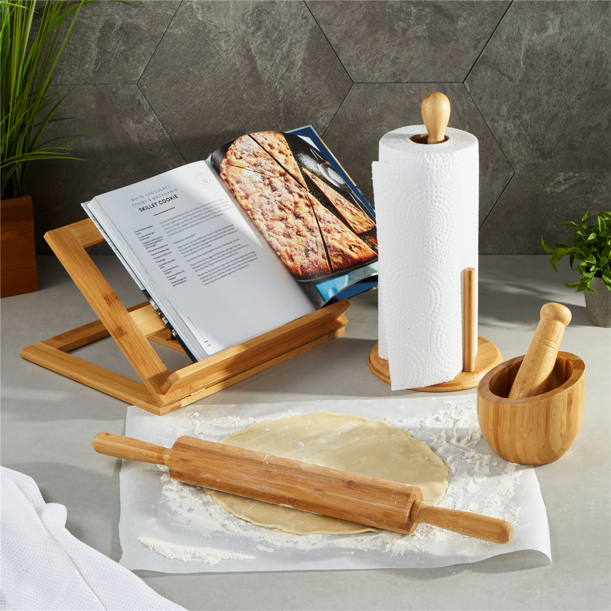 BergHOFF Bamboo 5pc. Kitchen Accessory Set