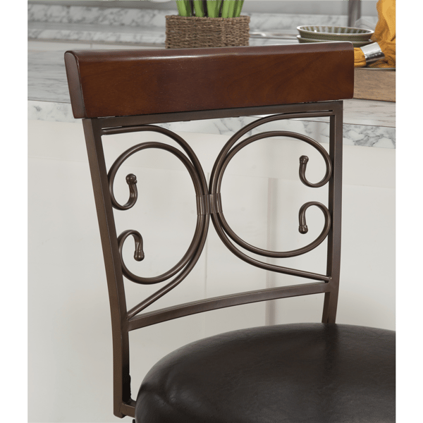 Linon Home Decor Bria Dark Bronze Big & Tall Counter Stool