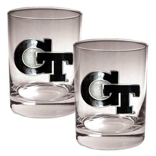NCAA Georgia Tech Yellow Jackets Rocks Glass Set - image 