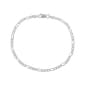 7.5in. Sterling Silver Fine Figaro Bracelet - image 1