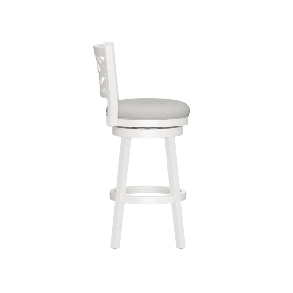 HH2 Home Riva Wood Adjustable Height Swivel Stool