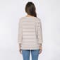 Womens LANDS’ END® 3/4 Sleeve Stripe Boat Neck Tee - image 2