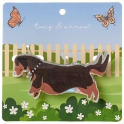 Womens Twig & Arrow Dachshund Claw Clip