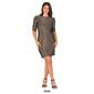 Womens 24/7 Comfort Apparel Shimmer Bodycon Mini Party Dress - image 5