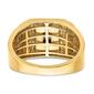 Mens Gentlemen&#8217;s Classics&#8482; 14kt. Yellow Gold Onyx Greek Key Ring - image 5