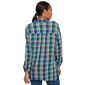 Petite Ruby Rd. Fall Flair Roll Tab Embroidery Plaid Blouse - image 2