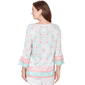 Womens Ruby Rd. Renaissance Romance Flounce Sleeve Floral Blouse - image 1