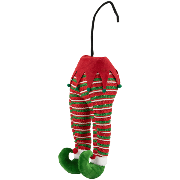 Northlight 19in. Red & Green Striped Elf Legs Christmas Décor