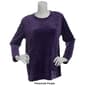 Womens Hasting & Smith Long Sleeve Velour Solid Sweatshirt - image 3