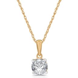 Nova Star(R) 1ctw. Lab Grown Diamond Gold Plated Solitaire Pendant