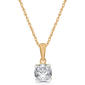 Nova Star(R) 1ctw. Lab Grown Diamond Gold Plated Solitaire Pendant - image 1