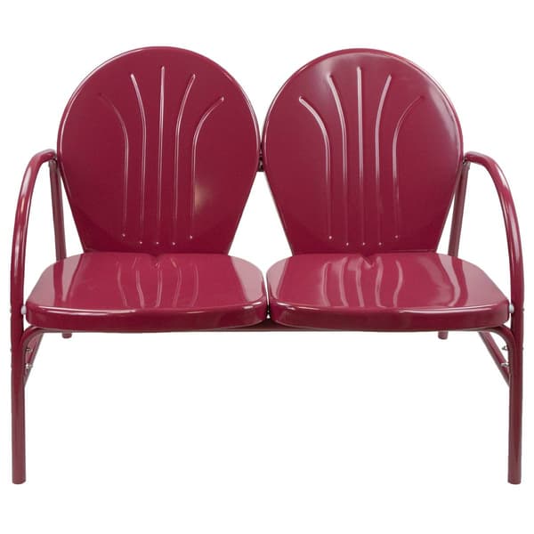 Northlight Seasonal 42in. Outdoor Retro Tulip Loveseat