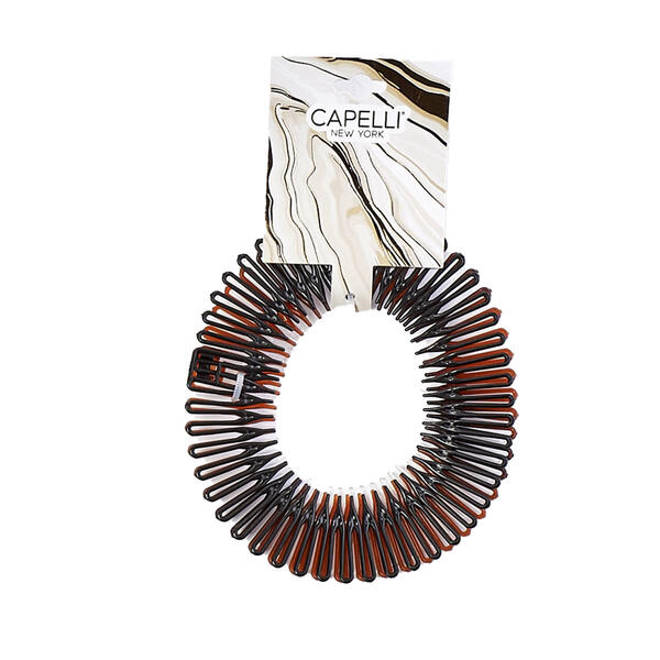 Womens Capelli New York 3pk. Accordion Hair Comb Headbands - image 