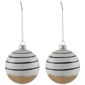 Northlight 6ct. Abstract Glass Ball Christmas Ornaments - image 5