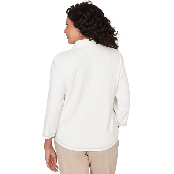 Womens Alfred Dunner Comfort & Joy Color Block Sweater