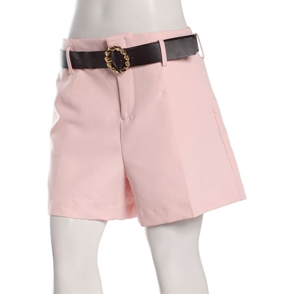 Juniors Love Tree Vertigo Belted Walk Shorts - image 