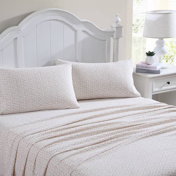 Laura Ashley Evie Cotton Flannel Sheet Set