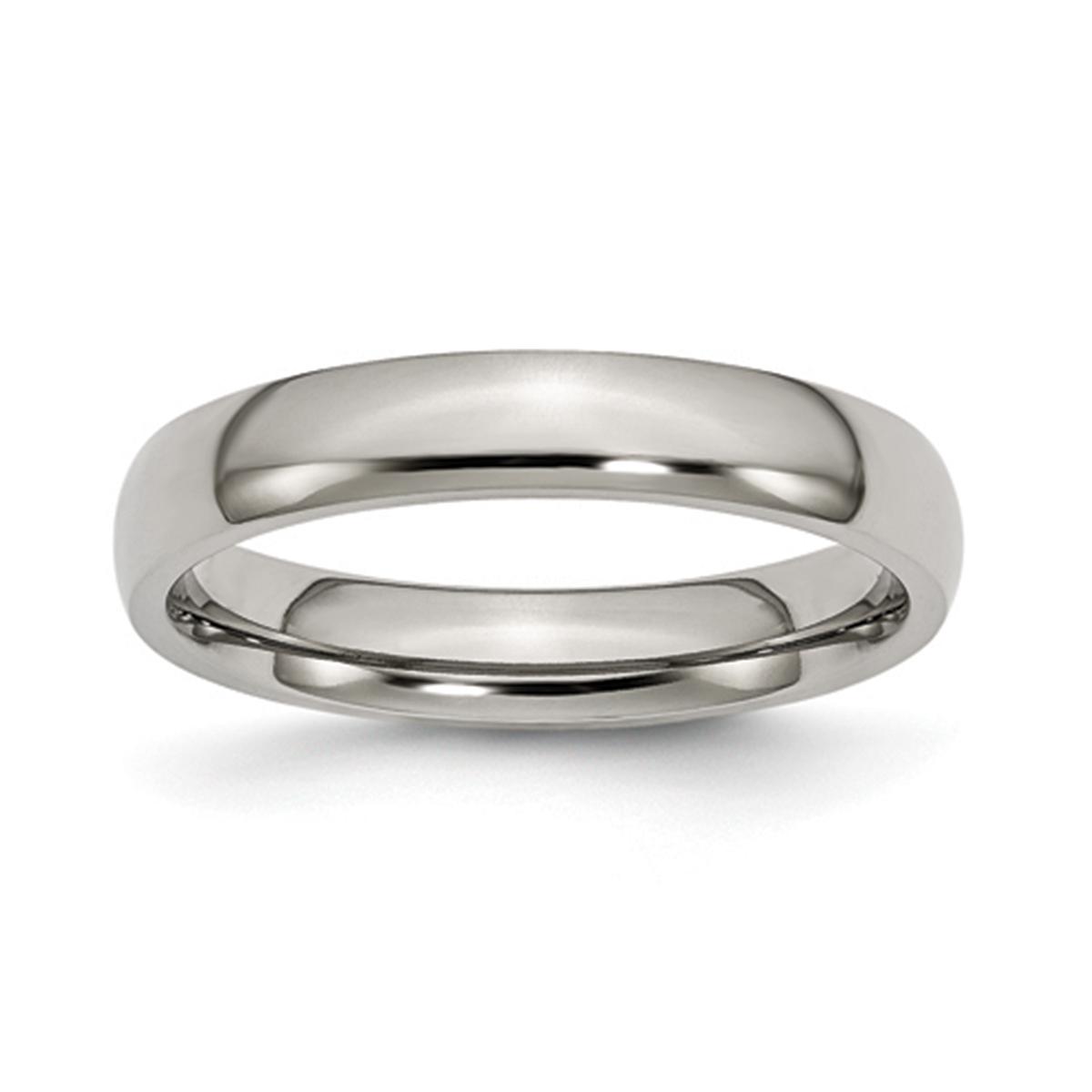 Mens Endless Affection™ 4mm Titanium Brushed Wedding Band