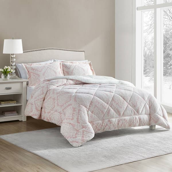 Cedar Court Hyde Damask 3pc. Ultra Polyester Comforter Set - image 