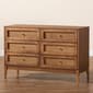 Baxton Studio Ramiel Modern Ash Walnut Wood 6-Drawer Dresser - image 9