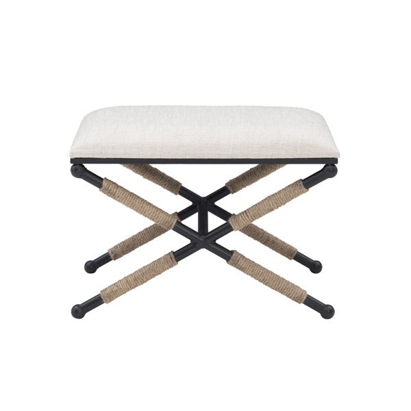 Linon Home Decor Ashburn Campaign Accent Stool