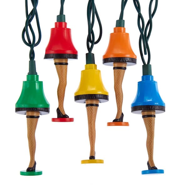 Kurt S. Adler UL A Christmas Story(tm) Colorful Leg Lamp Light Set - image 