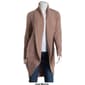Juniors Pink Rose Mossy Shaker Round Hem Open Cardigan - image 3