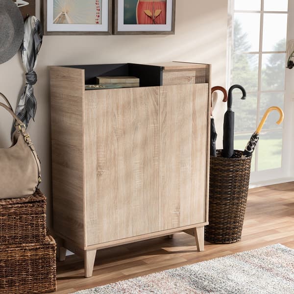 Baxton Studio Fella Entryway Shoe Cabinet - image 
