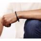 Mens Lynx Blue Ion Plated Stainless Steel Foxtail Chain Bracelet - image 2