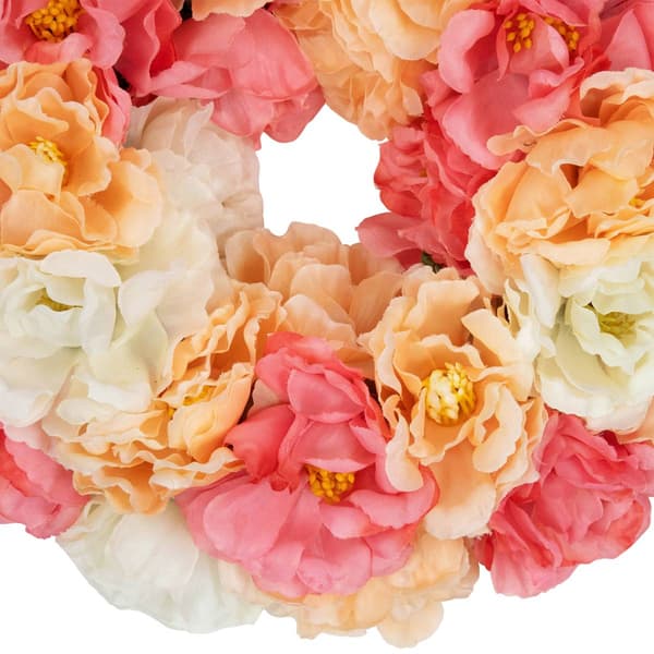 Northlight Seasonal Artificial Peony Spring Floral Wreath
