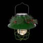 Alpine Solar Powered LED Outdoor Metal Lantern w/ Shepherd''s Hook - image 4