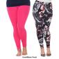 Plus Size White Mark 2pk. Mixed Leggings - image 2