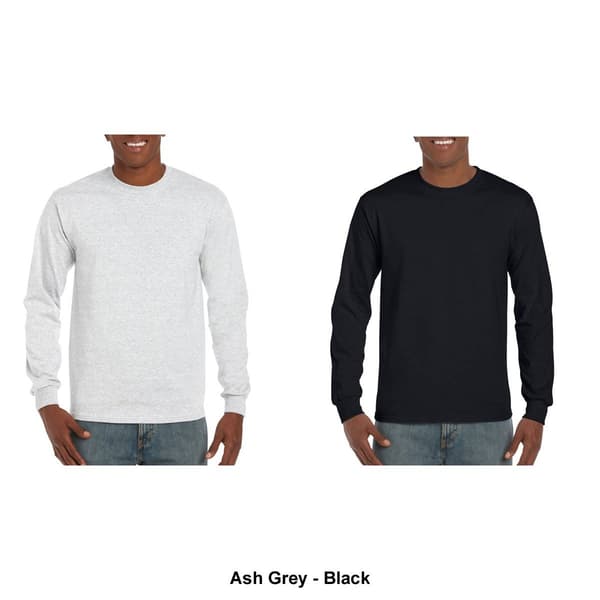 Mens Gildan® Classic Long Sleeve Ultra Cotton Crew Neck Tee