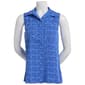 Petite Notations Sleeveless Button Front Diamond Equipment Blouse - image 2
