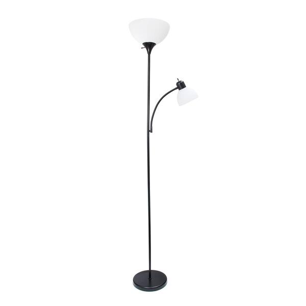 Simple Designs Floor Lamp with Reading Light - image 