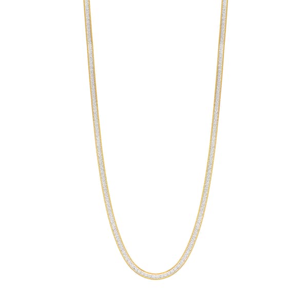 Gold Classics&#40;tm&#41; 24kt. Gold Over Silver Herringbone Bracelet - image 